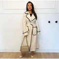 LM | Pocket coat with lapel for women