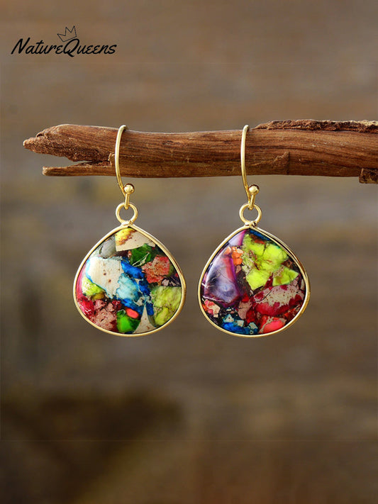 Vacation Emperor Stone Drop Drop Earrings