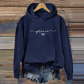 Comstylish Greece Flag Print Casual Hoodie