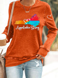 Comstylish Retro Appalachia Strong Hurricane Helene Print Sweatshirt
