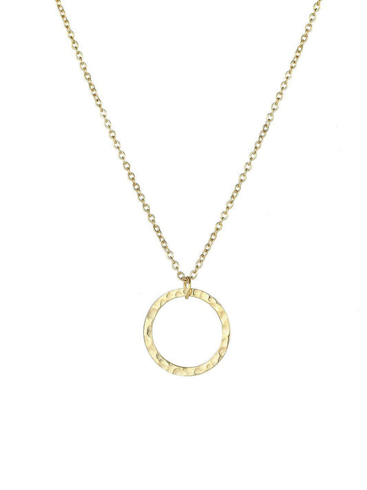 Luxe Organic Open Circle Necklace