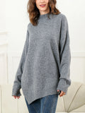 LM | Elegant sweater with side slits