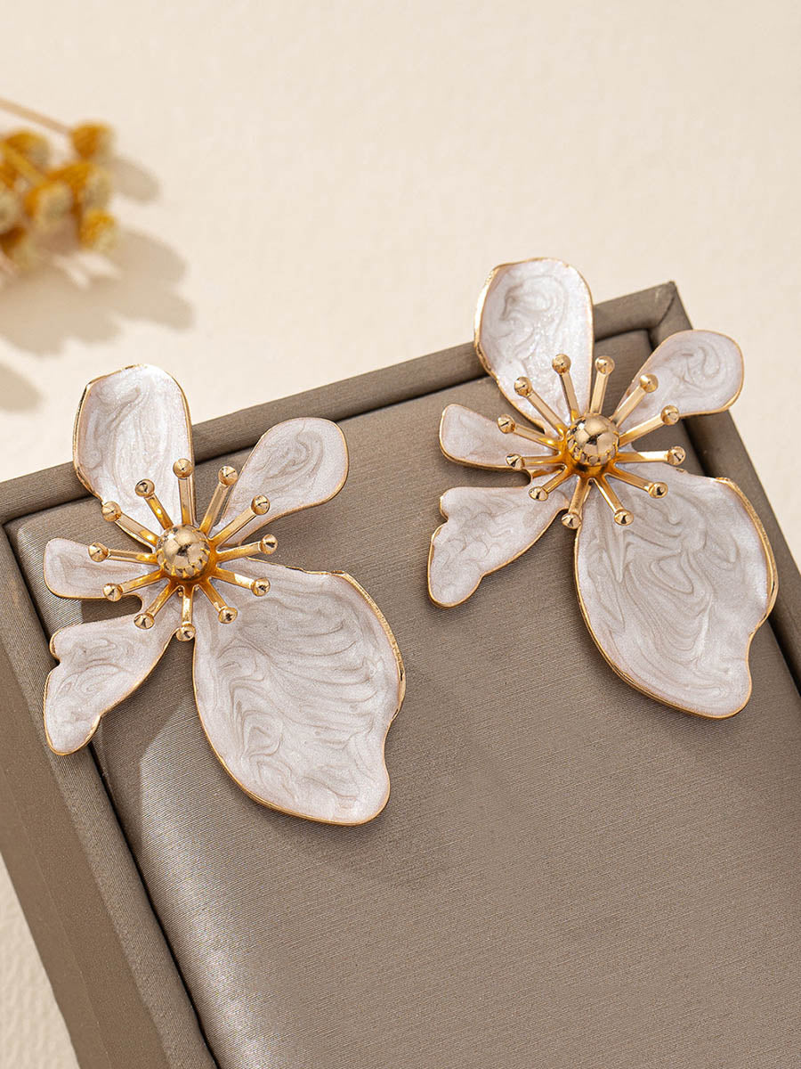 Irregularity Flower Shape Earrings Accessories