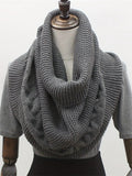 Vintage Cable Knit Cozy Scarf artswardrobe