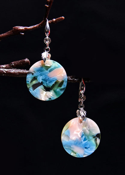 Boutique Original Design Print Acrylic Drop Earrings New Style