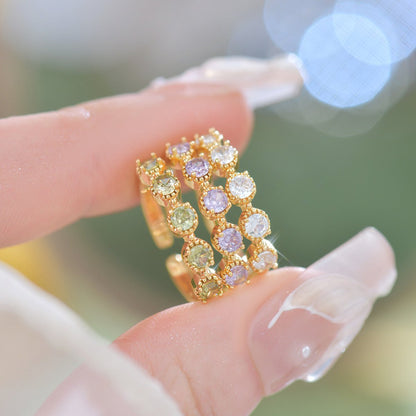 Amethyst Band Ring