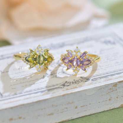 Amethyst Blossom Ring