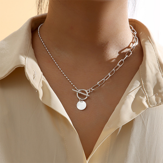 Simplicity Geometric Patchwork Necklaces