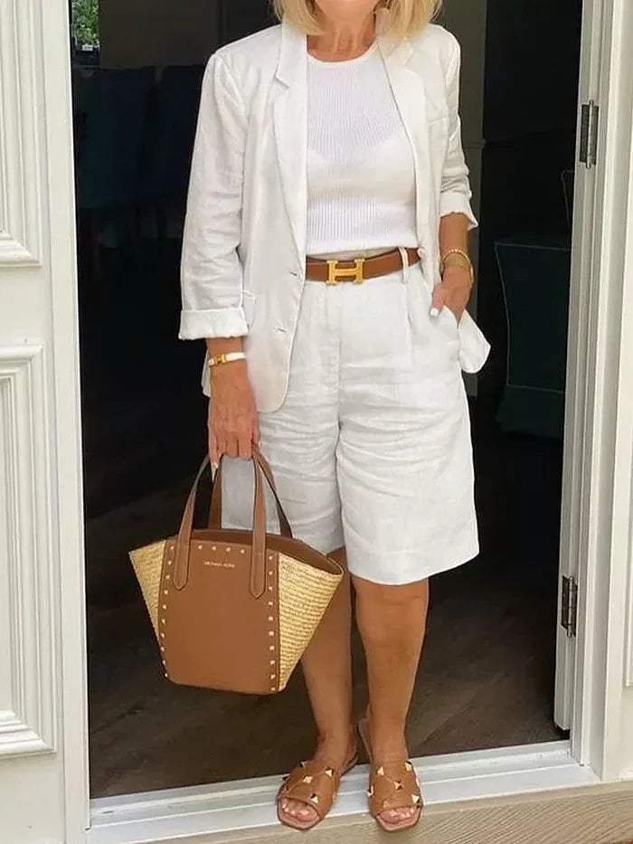 LM | Elegant blazer and shorts - Stylish - Ideal for warm days