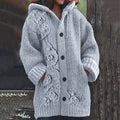 Vintage Floral Jacquard Art Cozy Cardigan Sweater elevenforest