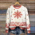 Comstylish Women's Christmas Geometric Print Sweatshirt