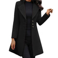 LM | Stylish long-sleeved coat for women