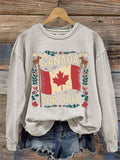 Comstylish Women's Canada Is Not For Sale Print Sweatshirt