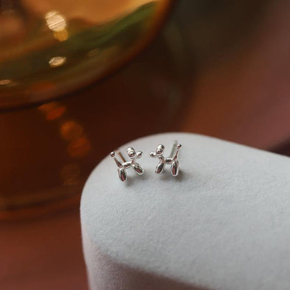[] Balloon Dog Stud Earrings