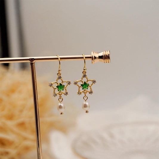 Emerald Baroque Earrings (3 Styles)