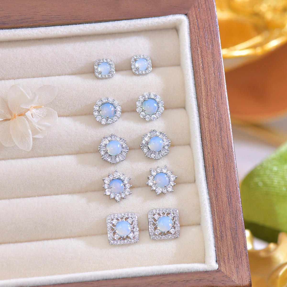 Baroque Stud Earrings - Sierra
