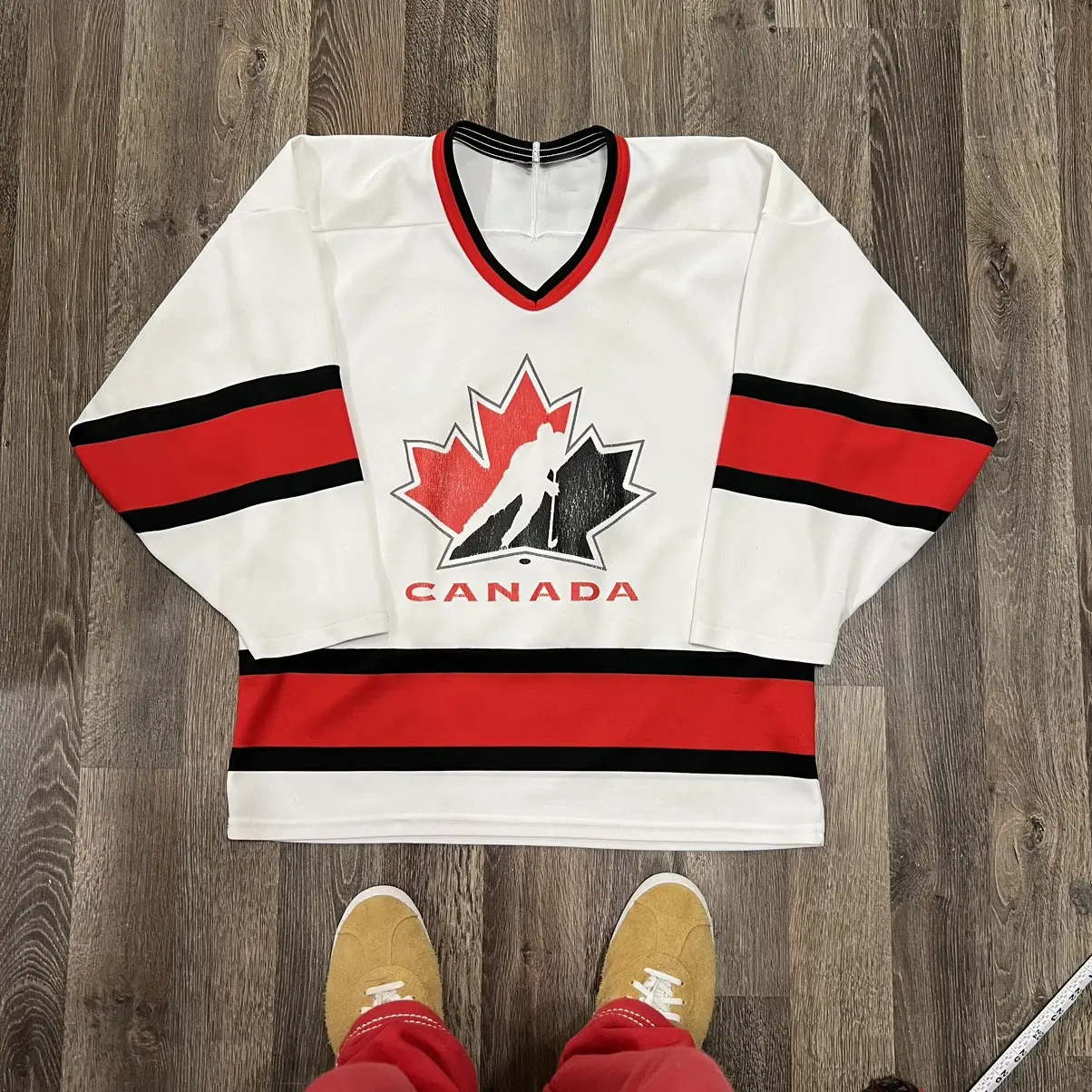 Vintage Hockey Is Canada Graphics Blokecore Long-sleeved Jersey T-shirt elevenforest