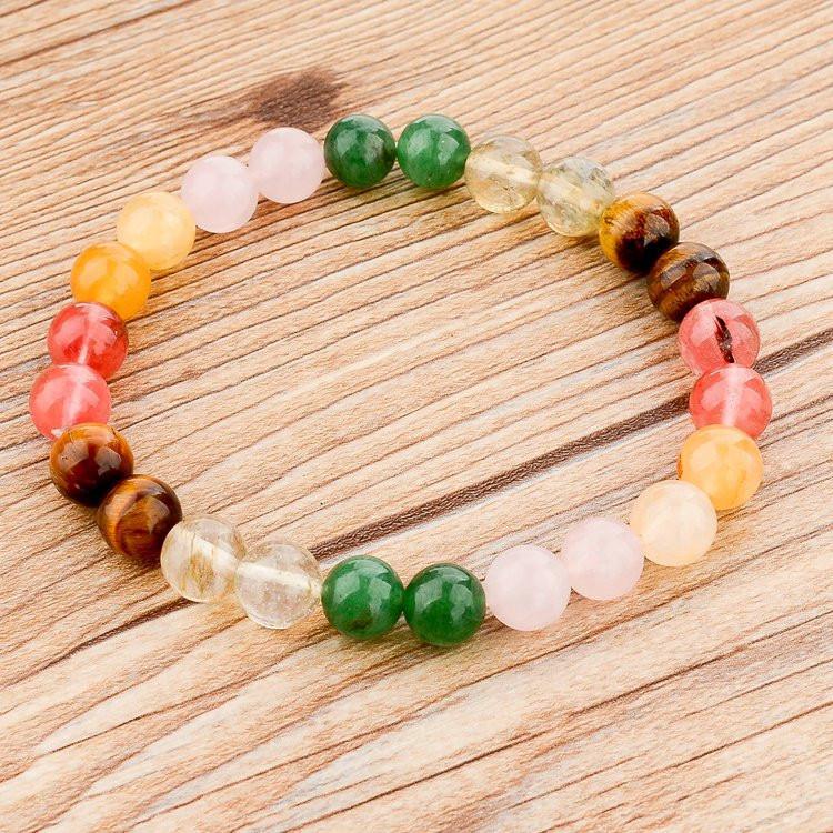 Elastic Rope Natural Stone Bracelet