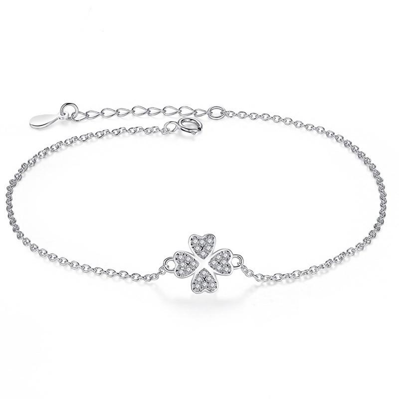 Four Leaf Clover Charm Bracelet
