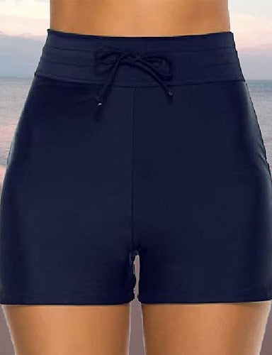 Normal Swimwear Bikini Bottom Swim Shorts Shorts Swimsuit Drawstring Color Beach Wear Summer Bathing Suits