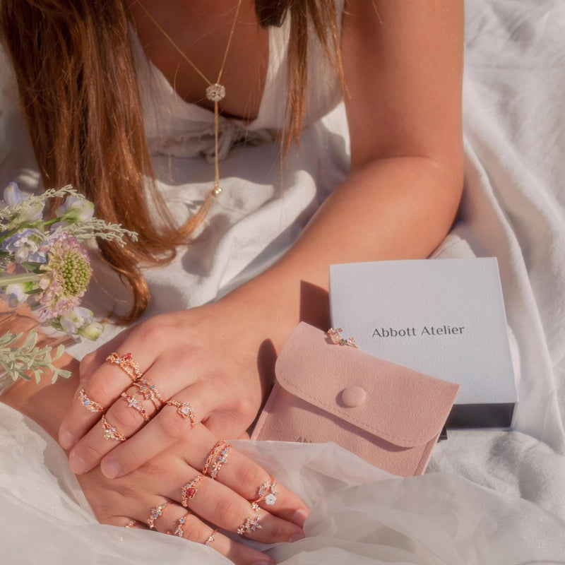 [] Freya Butterfly Ring in Rose Gold