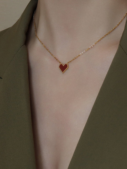 Simple Geometric Heart Shape Necklaces Accessories