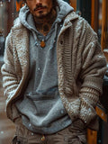 Fairman Island Jacquard Retro Buttons Sweater Cardigan artswardrobe