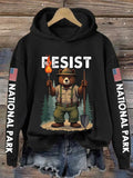 Comstylish Women's Protect Our National Parks Printed Sweatshirt