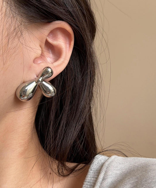 Fine Silk Copper Overgild Stud Earrings