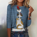 Animal Herd Print Women'S Round Neck T-Shirt elevenforest
