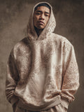 Men's Casual Retro Bohemian Embroidered Print Hoodie artswardrobe