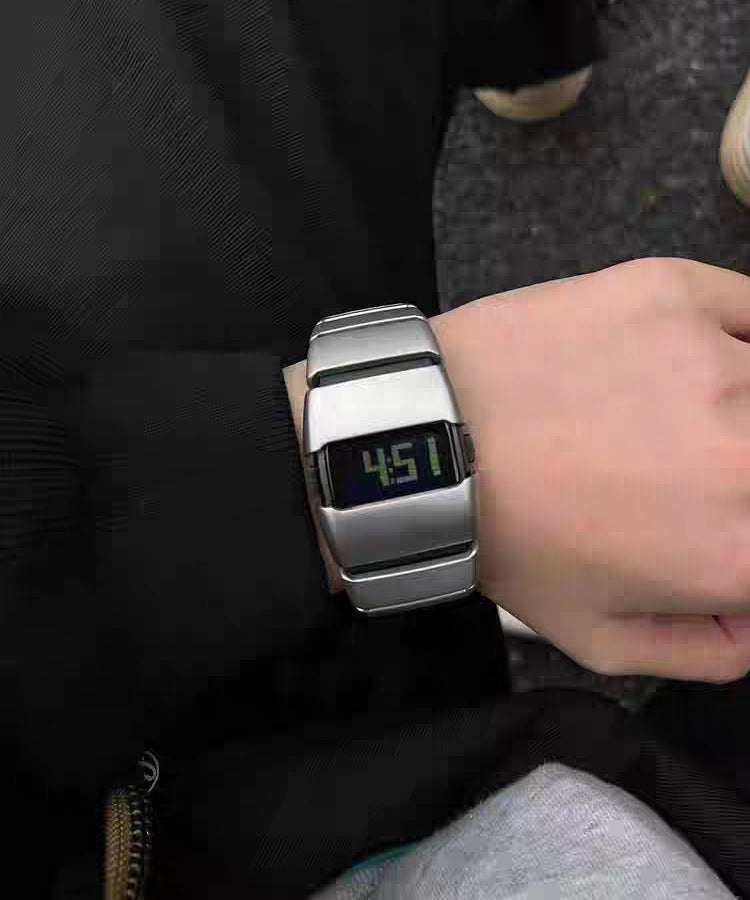 Silk Stainless Steel Square Electronic Watches