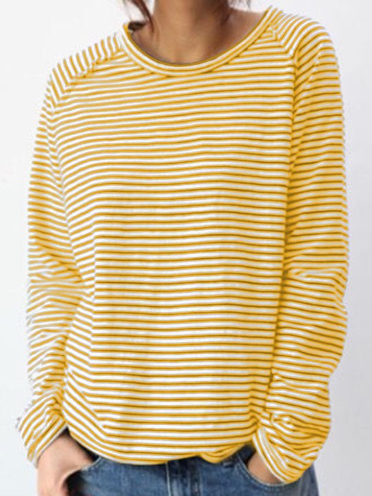LM | Striped long-sleeved top