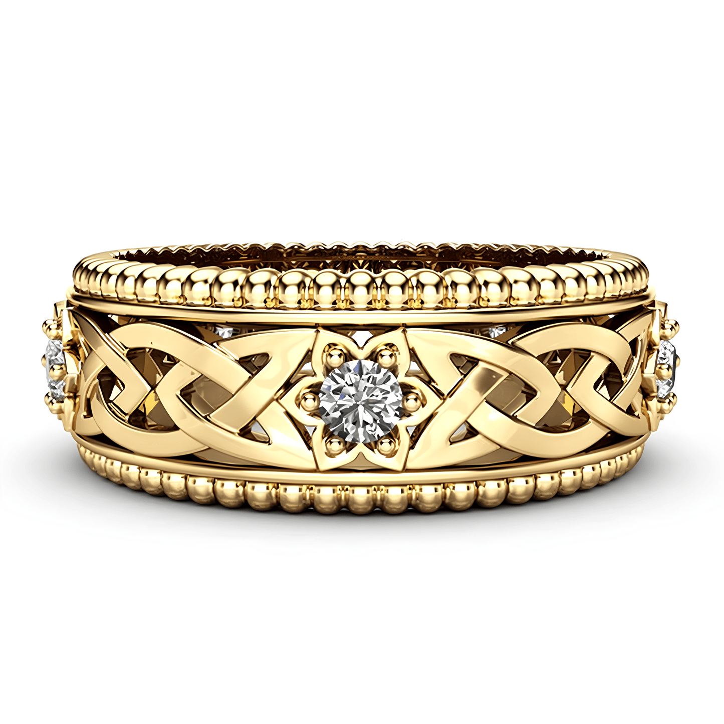 Celtic Flower of Spiritual Clarity Ring