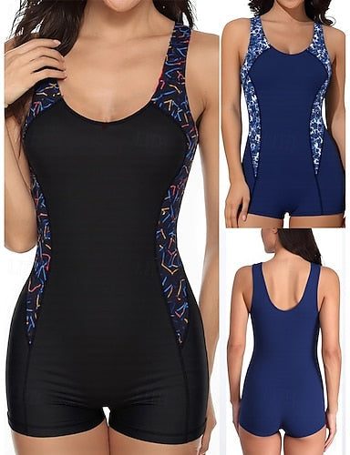 Rash Guard Bathing Suit Swimsuits Color-blocking Uv Protection Elastic Sleeveless Swimwear Surfing Beach Vacation Summer
