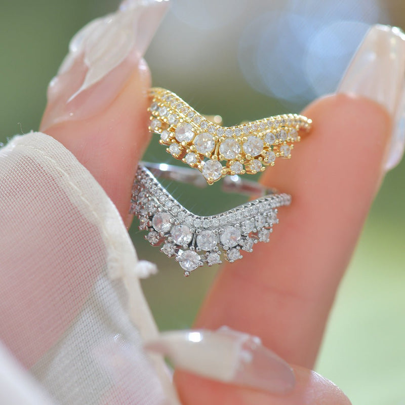Celestia Tiara Ring in Silver