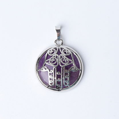 Chakra Hand Wrapped Spiritual Crystal Pendant 1.2 Inch