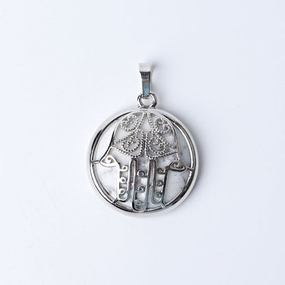 Chakra Hand Wrapped Spiritual Crystal Pendant 1.2 Inch