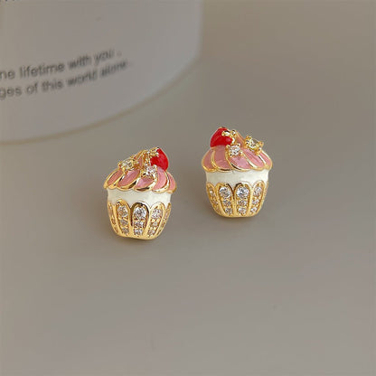 Cherry Cupcake Earrings