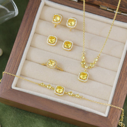 Citrine Halo Du Soleil Bracelet