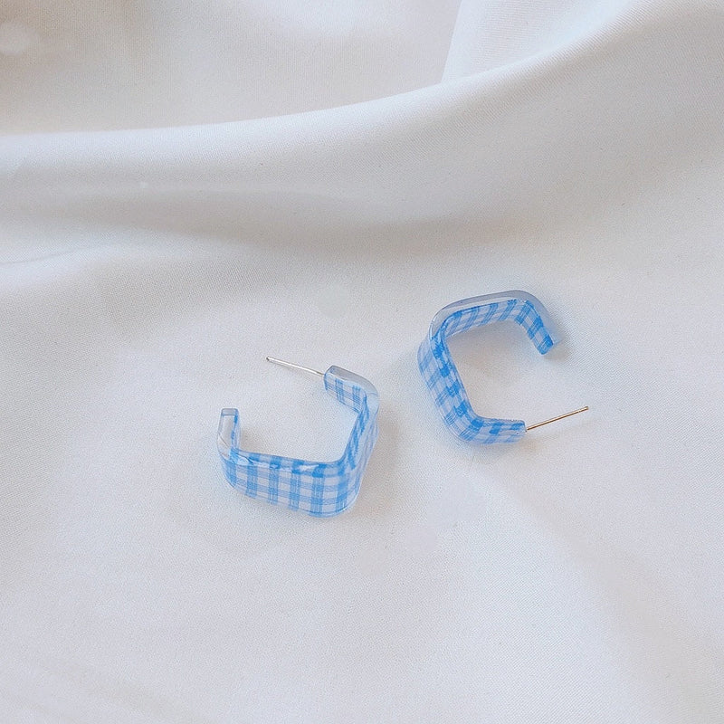 Picnic Gingham Earrings (3 Colors)