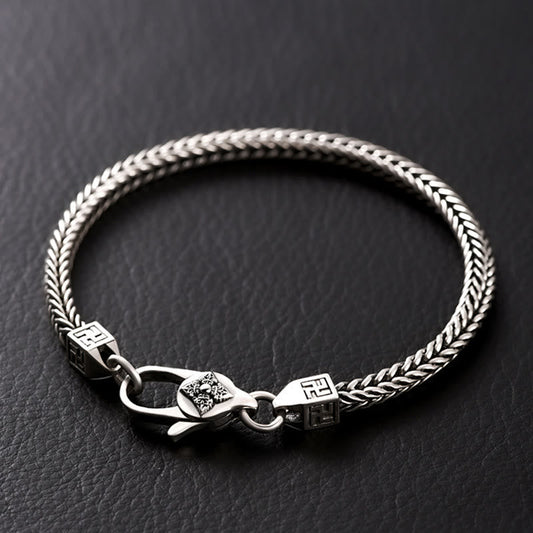 Copper Spiritual Power Chain Bracelet | Vajra Swastika Energy