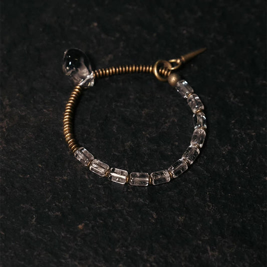 Copper White Crystal Luck Bracelet | Healing Jewelry
