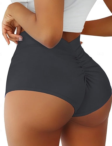 Stretchy Boxer Shorts Swimsuit Stretchy Boxer Shorts Shorts High Waist Vacation Beach Wear Color Sleeveless Bathing Suits