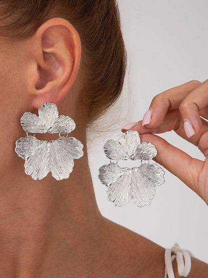 Irregularity Flower Shape Earrings Accessories