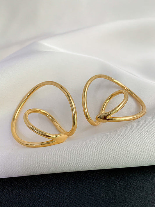 Irregular Color Twist Earrings