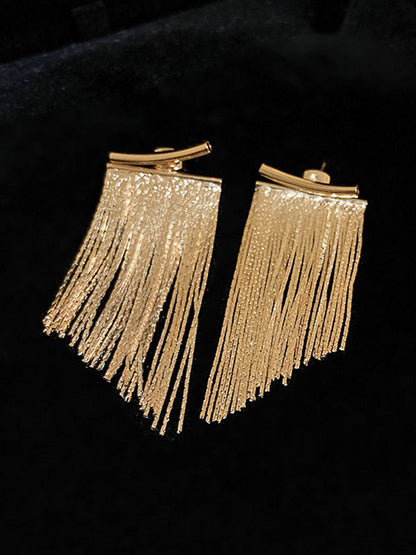 Color Tasseled Eardrop Earrings Accessories