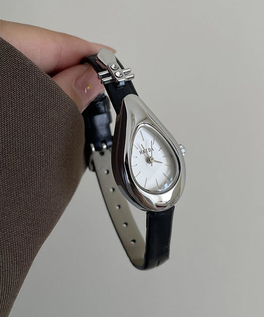 Silk Leather Tempered Glass Pipa Watches