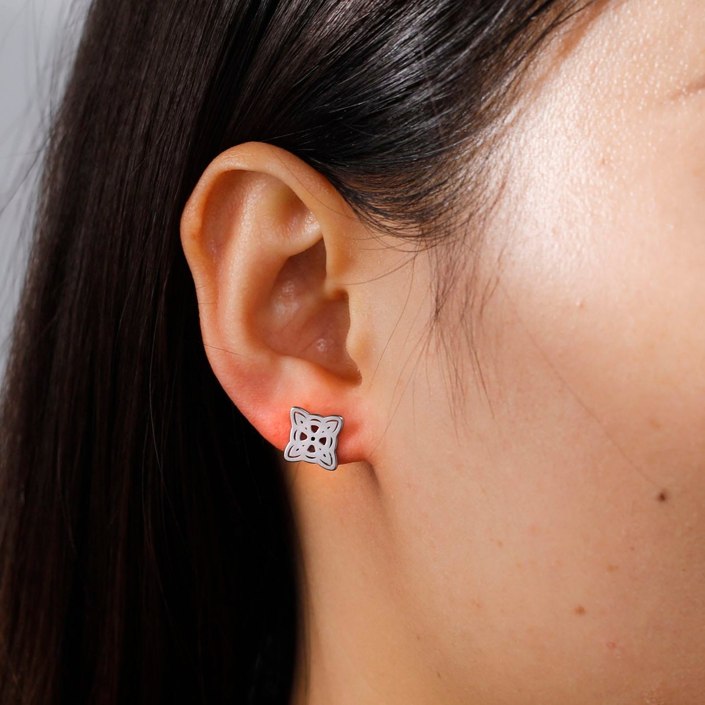 Witches Knot Stud Earrings
