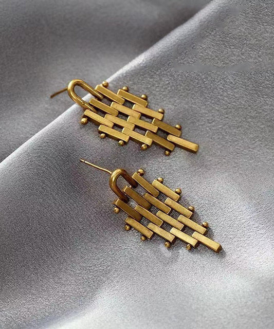New Boutique Gold Geometric Stud Earrings